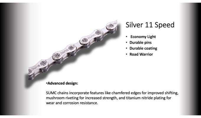 11s CHAIN SUMC 116 LINKS (SX11) NP/Silver