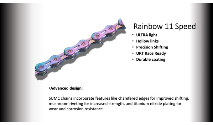 11s CHAIN  SUMC 116 LINKS (SX11EL) Rainbow