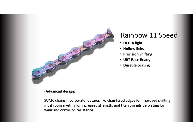 11s CHAIN  SUMC 116 LINKS (SX11EL) Rainbow