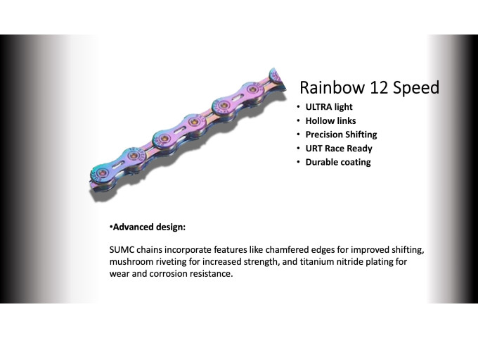 12s CHAIN  SUMC 126 LINKS (SX12EL) Rainbow